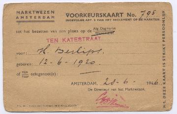 Voorkeurskaart marktwezen