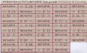 Benzinebon personenauto