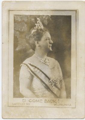 Pamflet koningin Wilhelmina