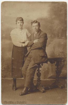 Trouwfoto Willem Mol en Anna Maria Lindesmit