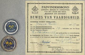 Bewijs van vaardigheid padvindersbond