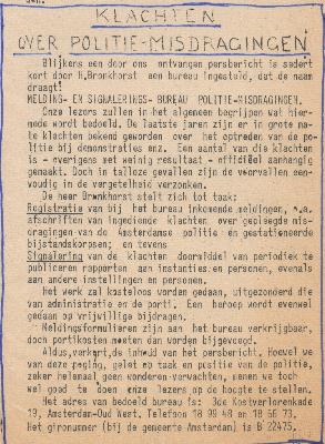 Meldingsbureau Politie-misdragingen