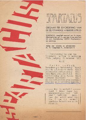 Spartacus links Studentenblad