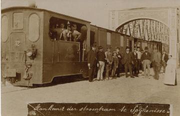 Aankomst der stoomtram