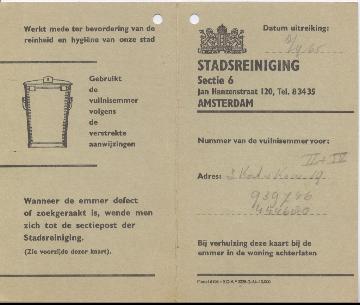 Kaart vuilnisemmer Stadsreiniging