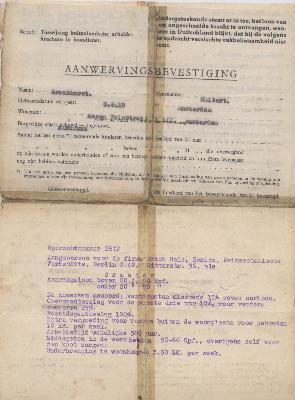 Bevestiging tewerkstelling Duitsland