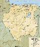 Landkaart Suriname
